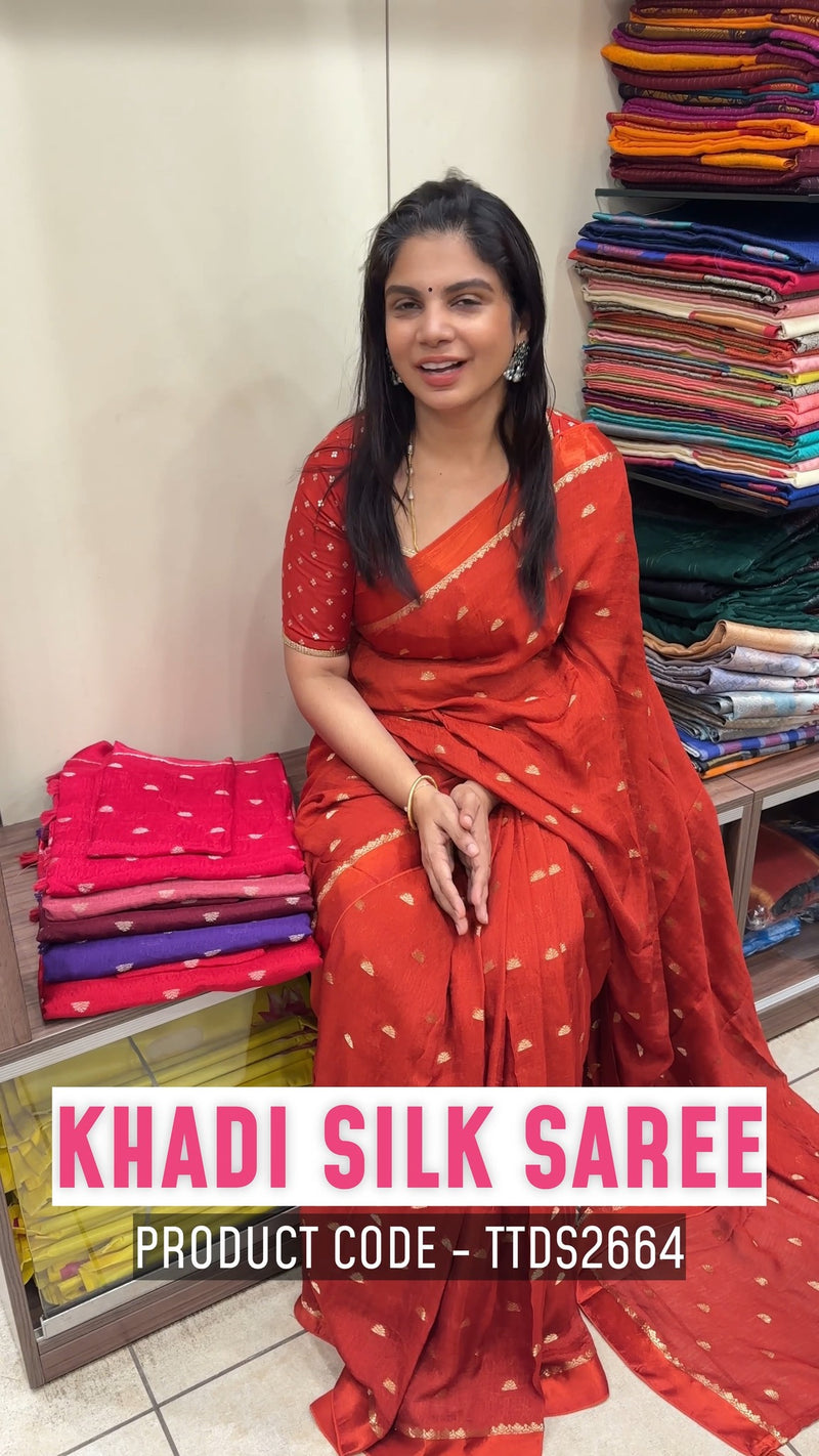 Khadi Silk Sarees

Product Code -  TTDS2664

Sale Price @ Rs. 1500/...
