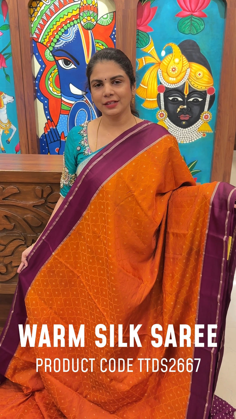 Warm Silk Saree | TTDS2667

Tag Price @ Rs.3000/-
Offer Price @ Rs....