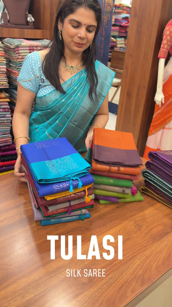 Wrapped in culture, graced by Tulasi Silk 

Tulasi Silk Saree Colle...