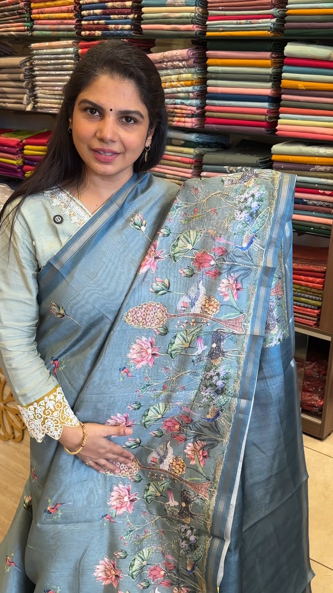 Printed Chanderi Saree with Zari Work 

Product Code - TTDS2718

Sa...
