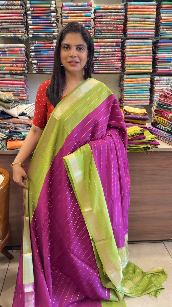 Semi mysore Silk Saree

A beautiful semi Mysore silk saree with its...
