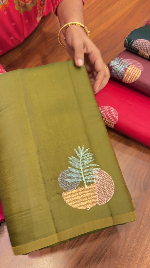 Premium Butter Silk saree woven with a glossy finish and a flawless...