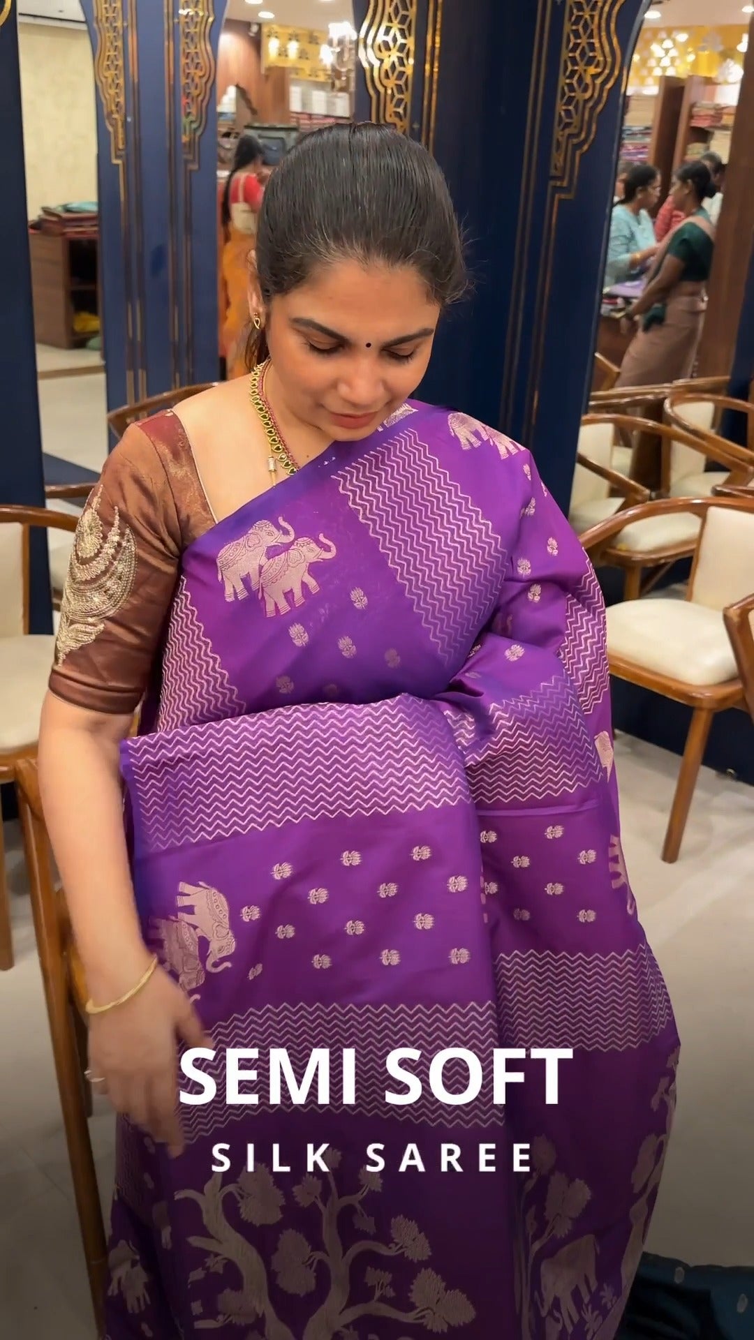 Semi Silk Saree With Elephant Design 

Product Code - TTDS2778

Sal...