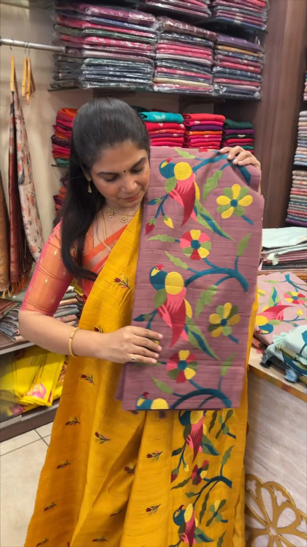 Grace meets tradition in our Raw Silk Sarees. Rich texture, elegant...