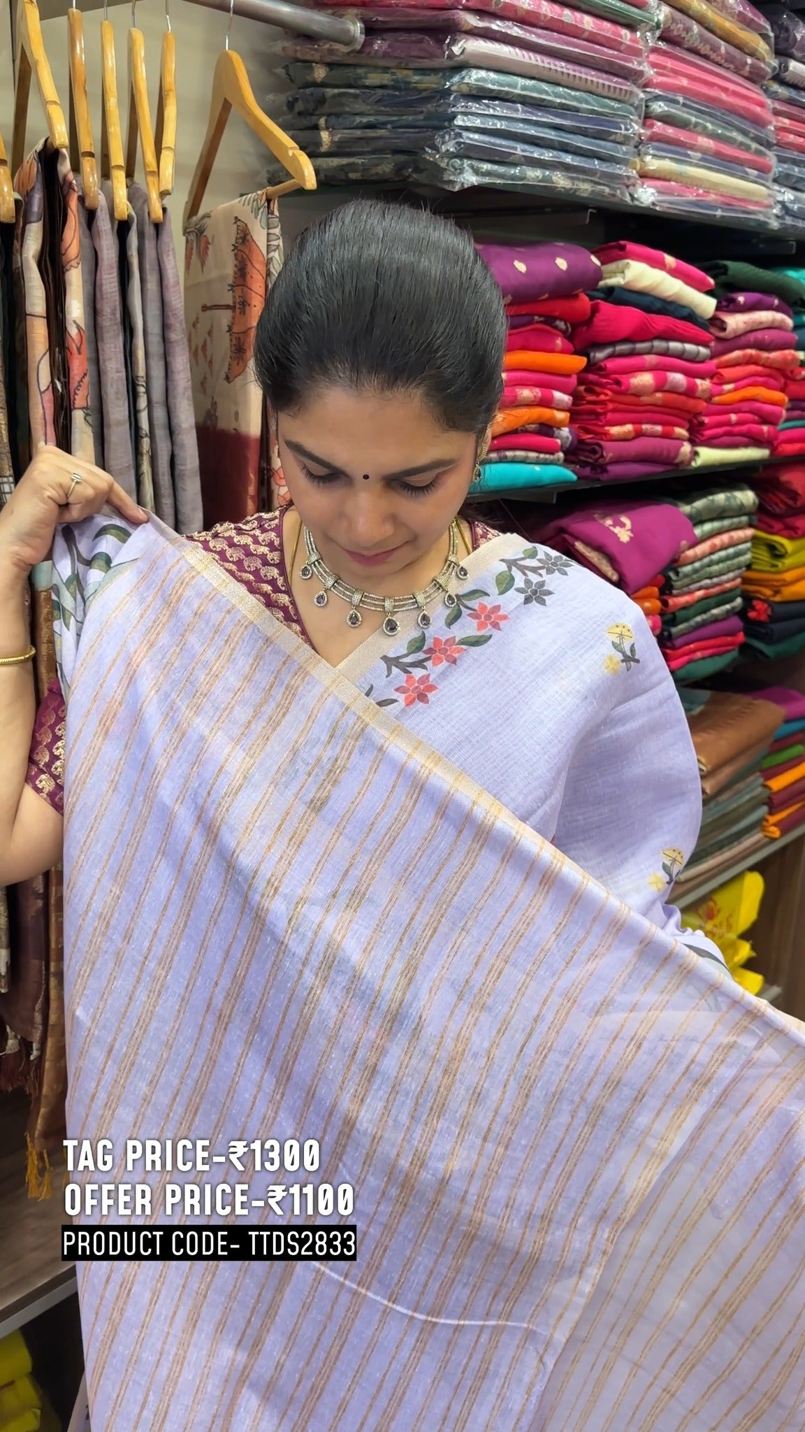 Chanderi Cotton Saree 

Product Code - TTDS2836

Regular Price @ Rs...