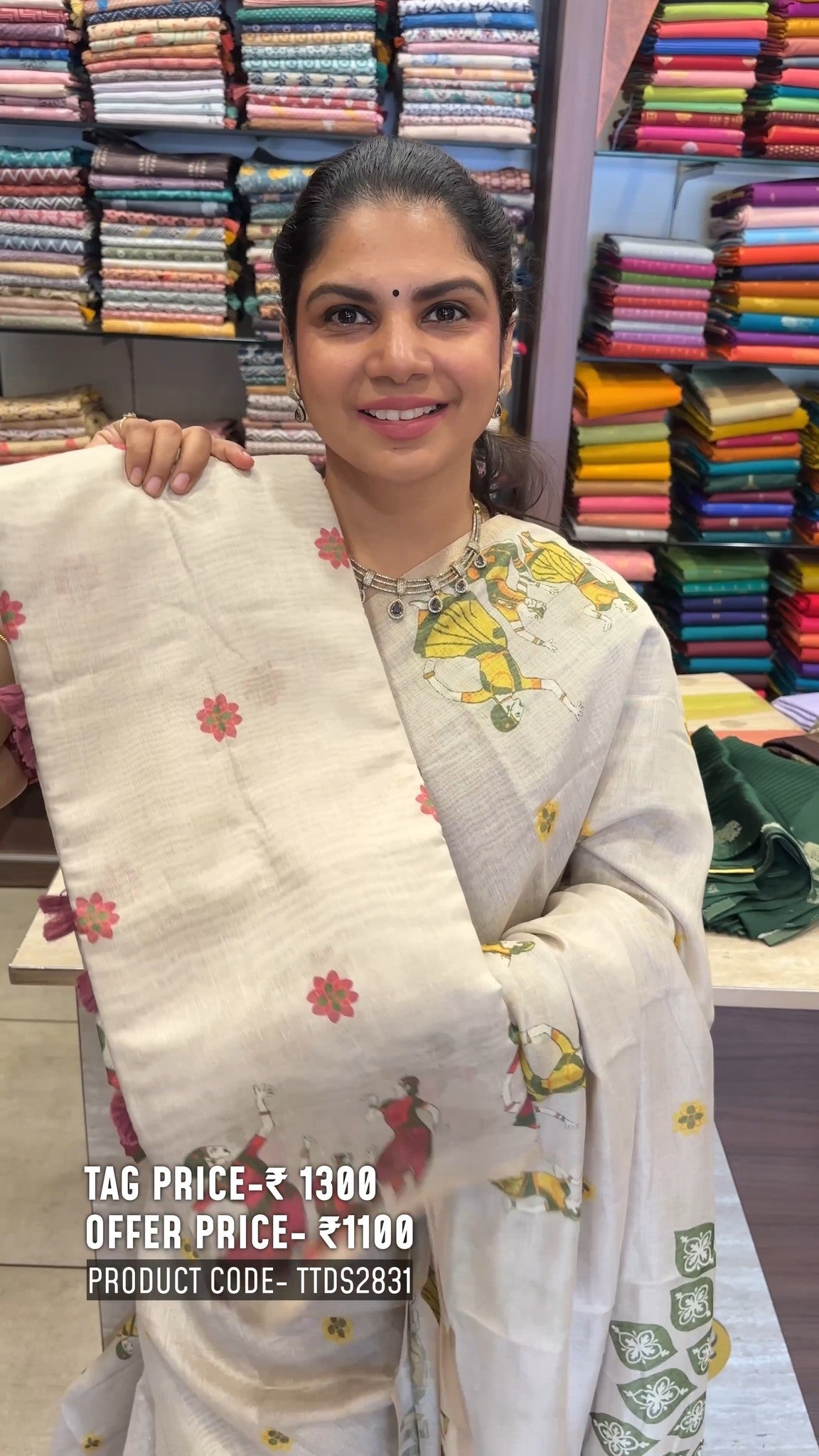 Chanderi Cotton Saree 

Product Code -  TTDS2831

Sale Price @ Rs. ...