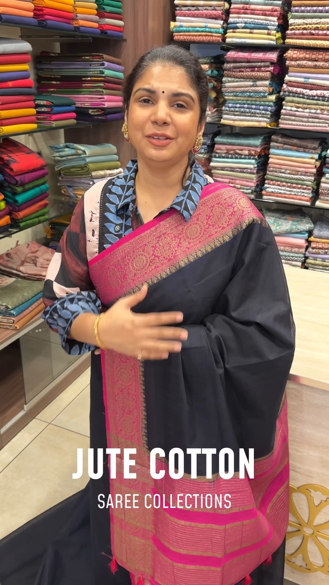 Jute Cotton Saree Collections

A jute cotton saree with a contrast ...