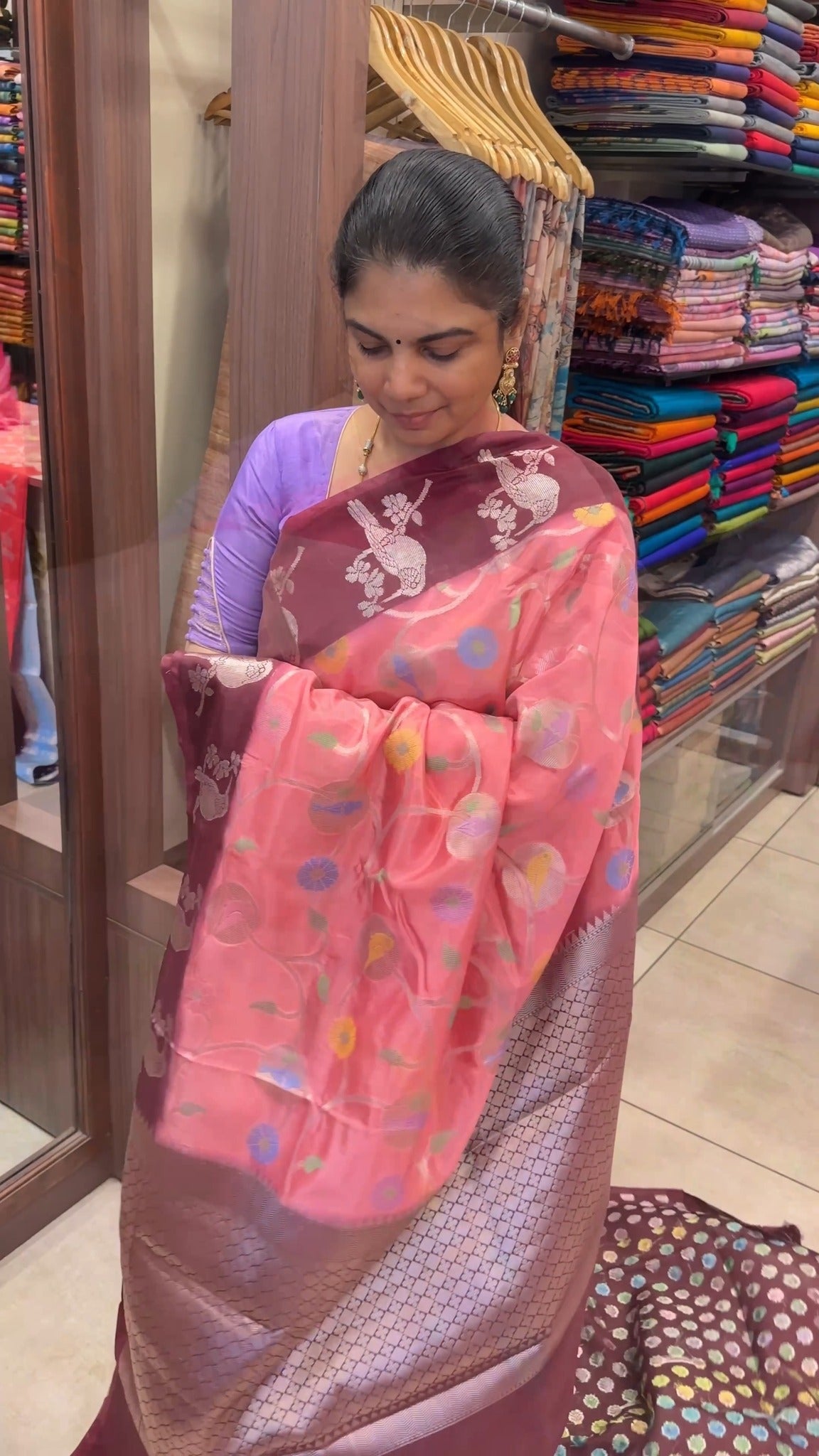 Dupion Silk Saree Collections

Dupion silk saree featuring an elega...