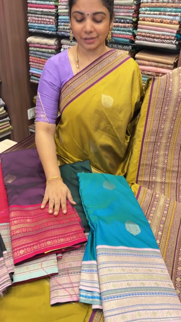 Semi Kanchi Silk Saree. ✨

Wrap yourself in tradition with our Semi...