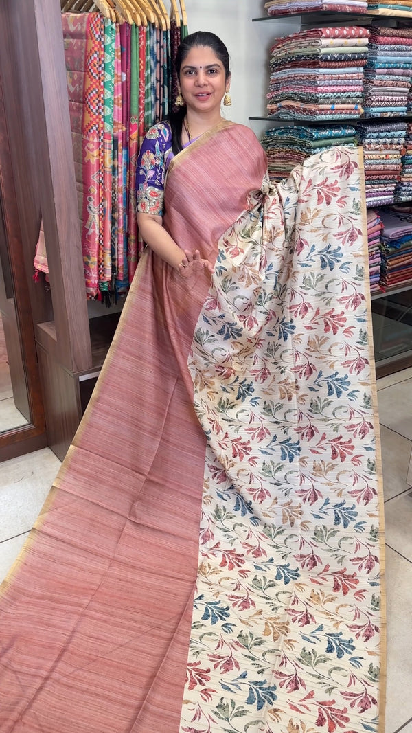 ✨ Printed Tussar Silk Saree ✨

Grace meets tradition in this beauti...