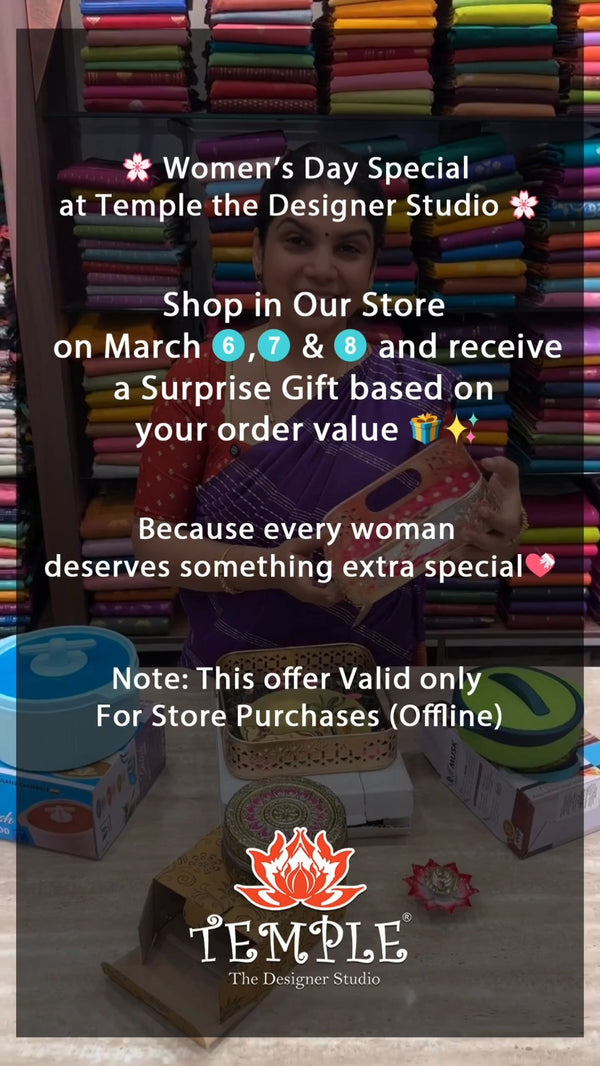 🌸 Women’s Day Special at Temple the Designer Studio 🌸

Celebrate ...