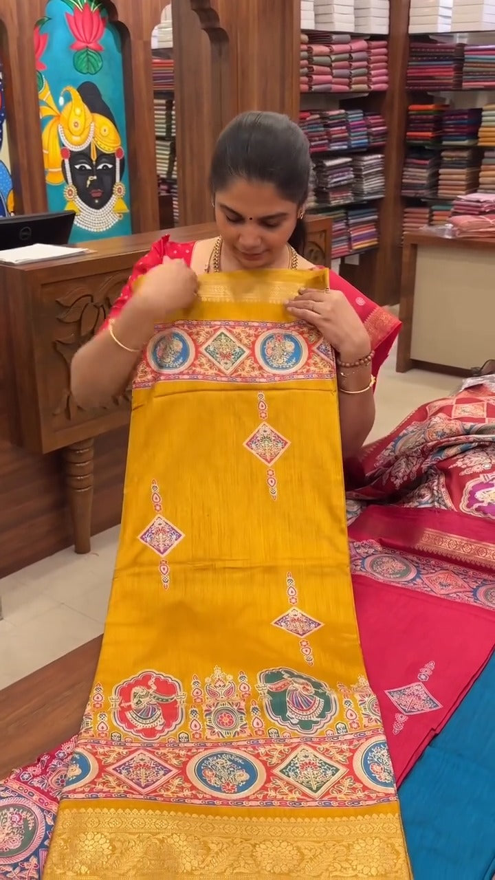 Printed Pashmina Touch Saree ✨

Soft texture with elegant prints fo...