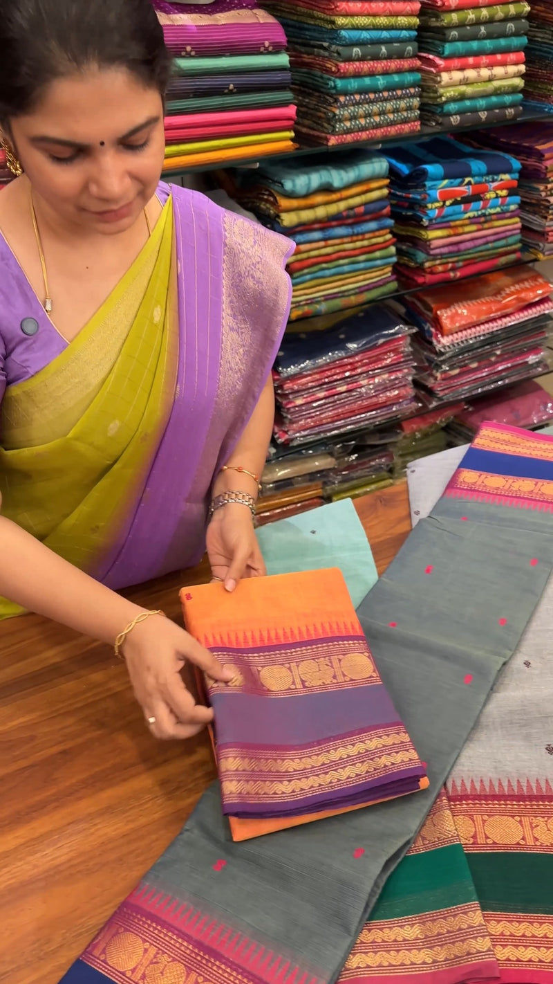 Chettinad Cotton Saree ✨

Traditional Chettinad Cotton Saree known ...