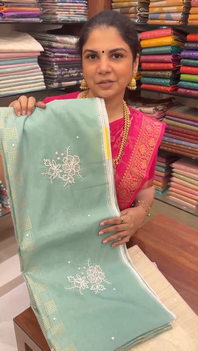 Fancy Cotton Saree With Embroidery Work

#SareeLove #SareeNotSorry ...