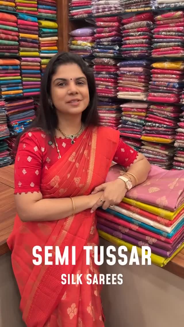 Semi Tussar Silk Saree

#sareeindia #sareedraping #sareeaddict #sar...