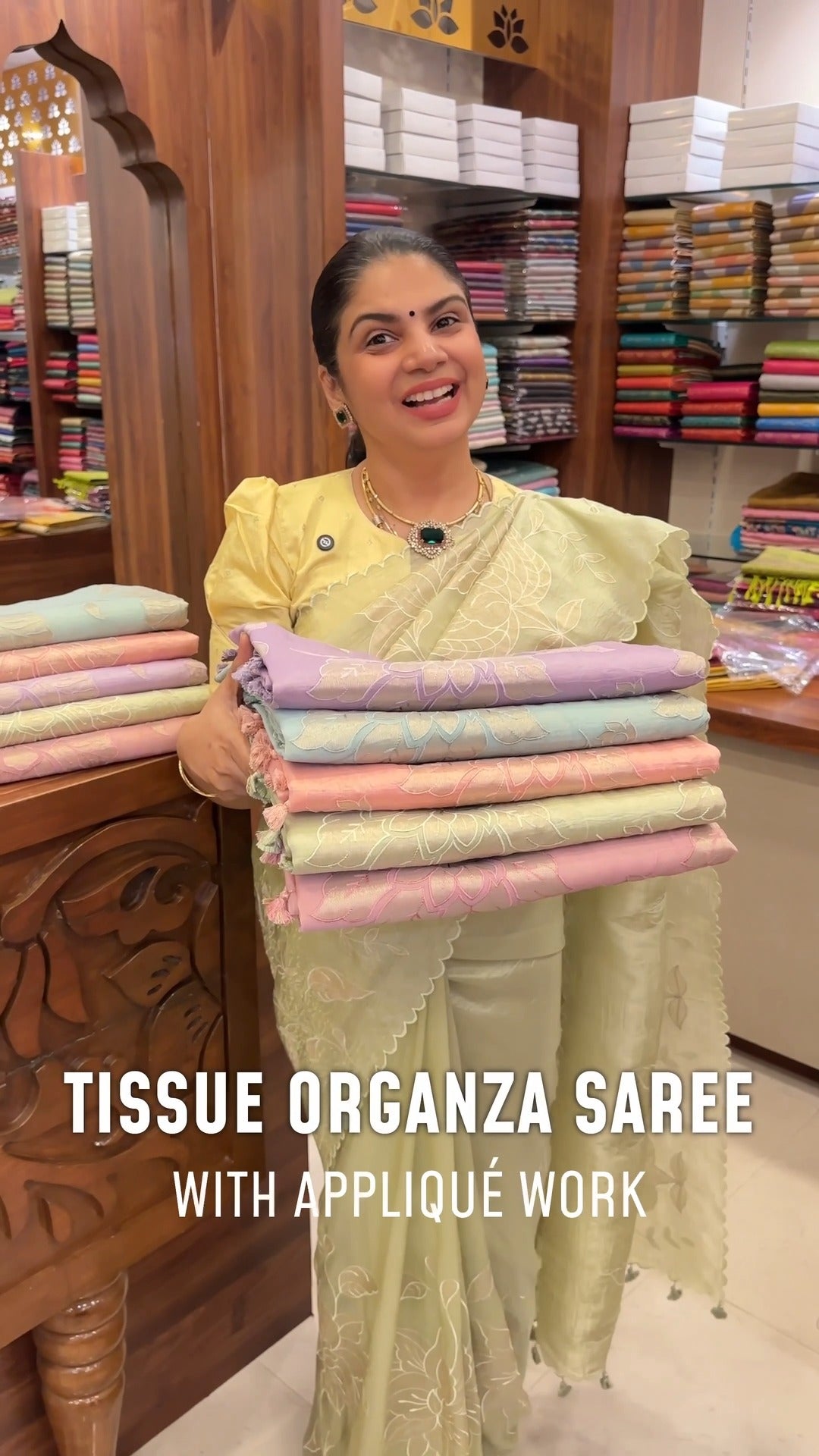 Tissue Organza Saree ✨

📩 DM / WhatsApp to order 9840306334

#sare...
