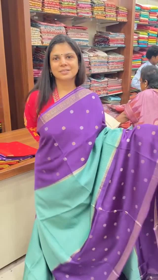 Semi Mysore Silk Saree
Product Code - TTDS2783

#saree #sareelove #...