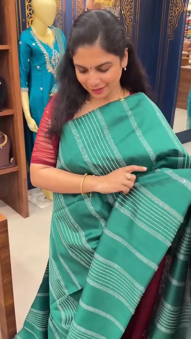 Raw Silk Saree with sequins Work | TTDS2100 

#saree #sareelove #sa...