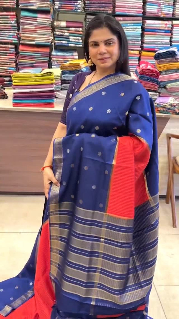 Semi Mysore Silk Saree | TTDS2783 
#saree #sareelove #sareefashion ...