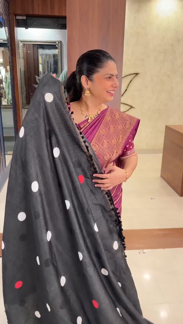 Chanderi Cotton Saree with Pom Pom | TTDS3047 

#saree #sareelove #...