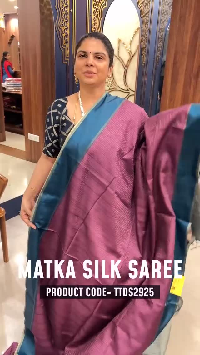 Matka Silk Saree | TTDS2925 

#saree #sareelove #sareefashion #sare...