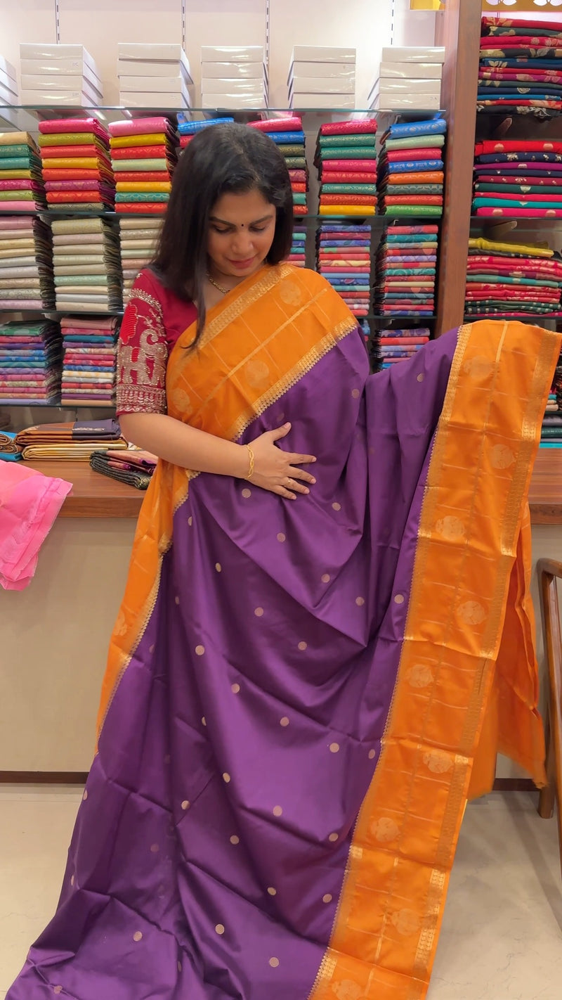 Semi Mysore Silk Saree | TTDS3031

#saree #sareelove #sareefashion ...