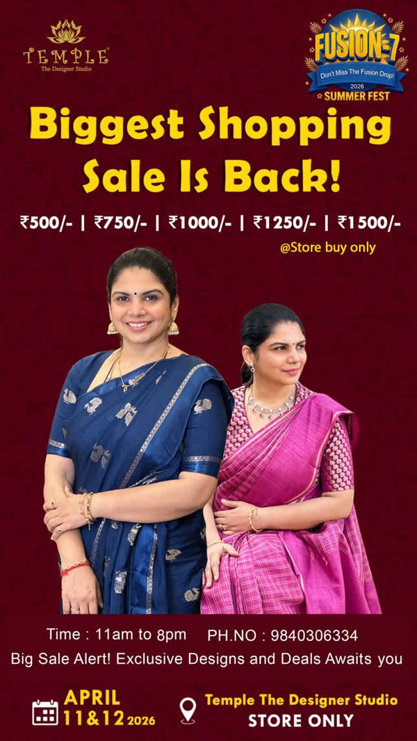 💛 Vishu vibes + Sale mode ON 💛

Fusion Sale 7 happening on April ...