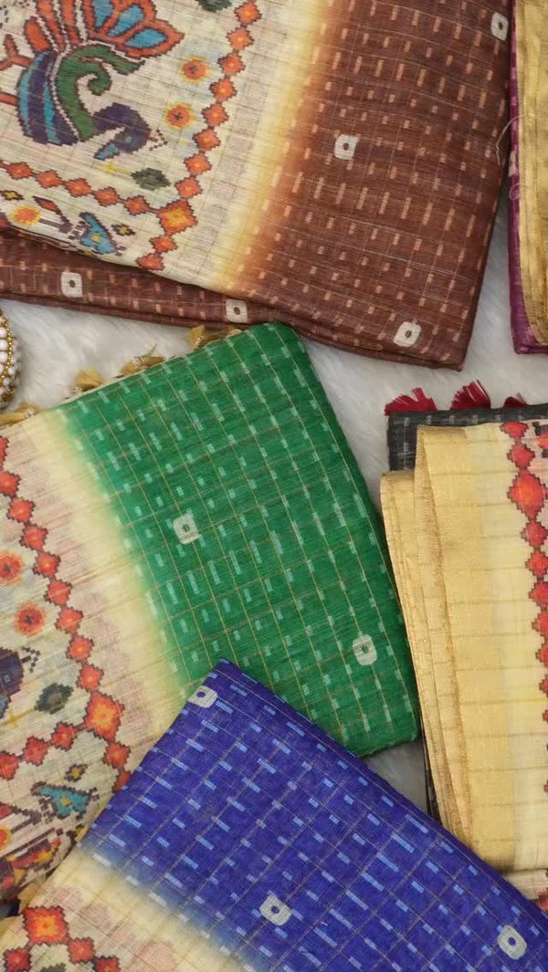 Linen Cotton Saree | TTDS2910 

#saree #sareelove #sareefashion #sa...