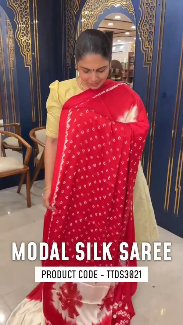 Thank you for choosing us 💕 

Bandhini Print Modal Silk Saree | TT...