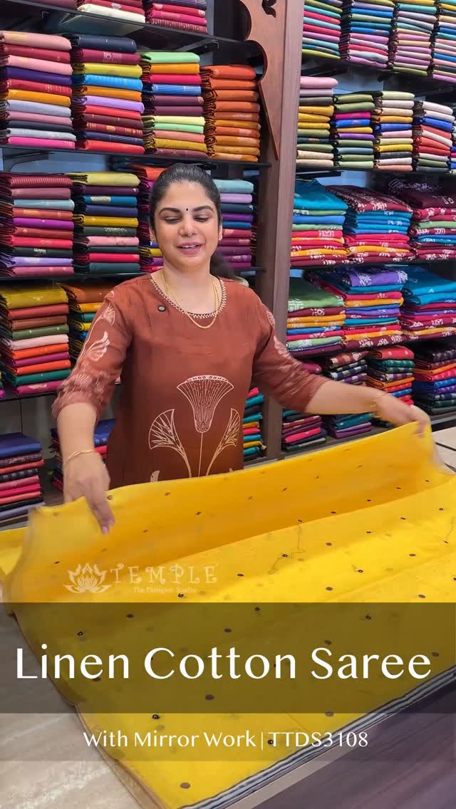 Saree Code - TTDS3108

Saree Name - Linen Cotton Saree With Mirror ...