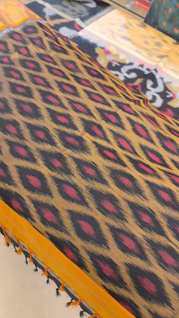 Saree Name - Semi Pochampally Silk Saree

Blouse - Running Blouse

...