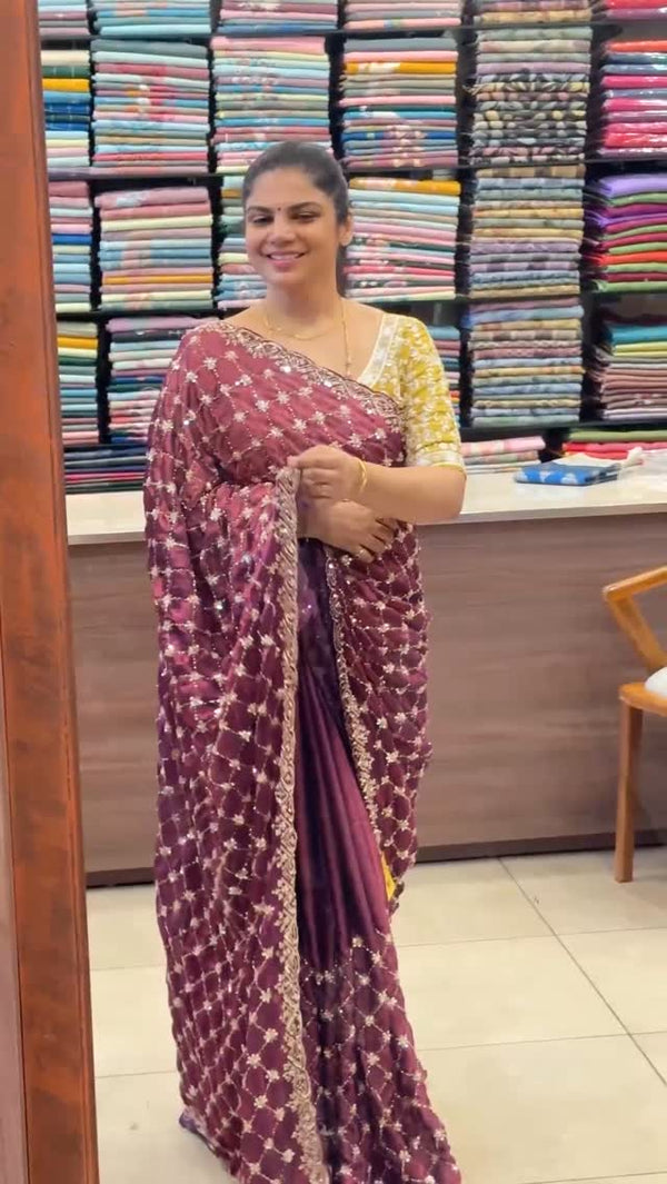 Saree Name - Designer Saree

Blouse - Running Blouse

Length - 5mtr...