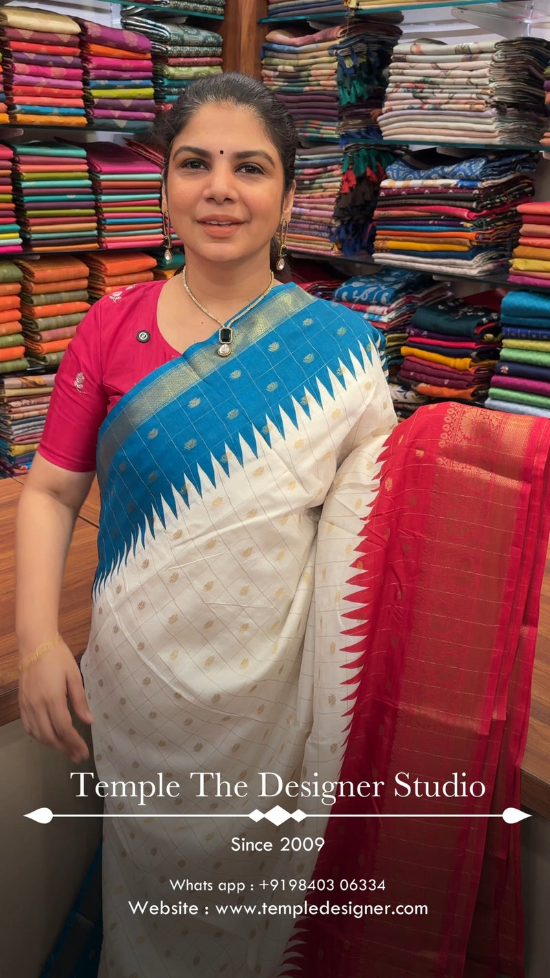 Saree Code - TTDS3170

Saree Name - Semi Silk Saree

Blouse - Contr...