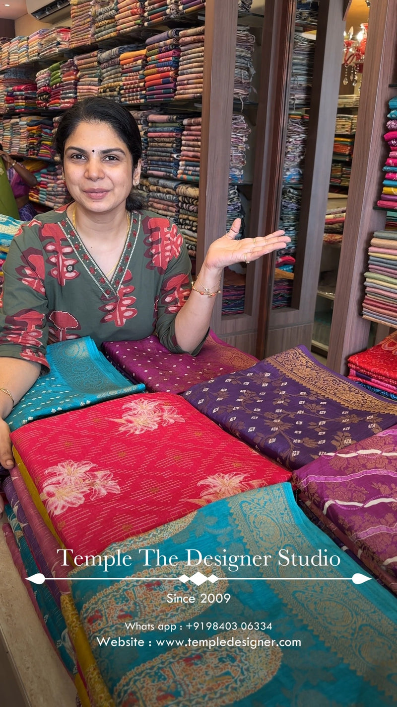 Saree Name - Banarasi Silk Saree

Blouse - Running Blouse

Length -...