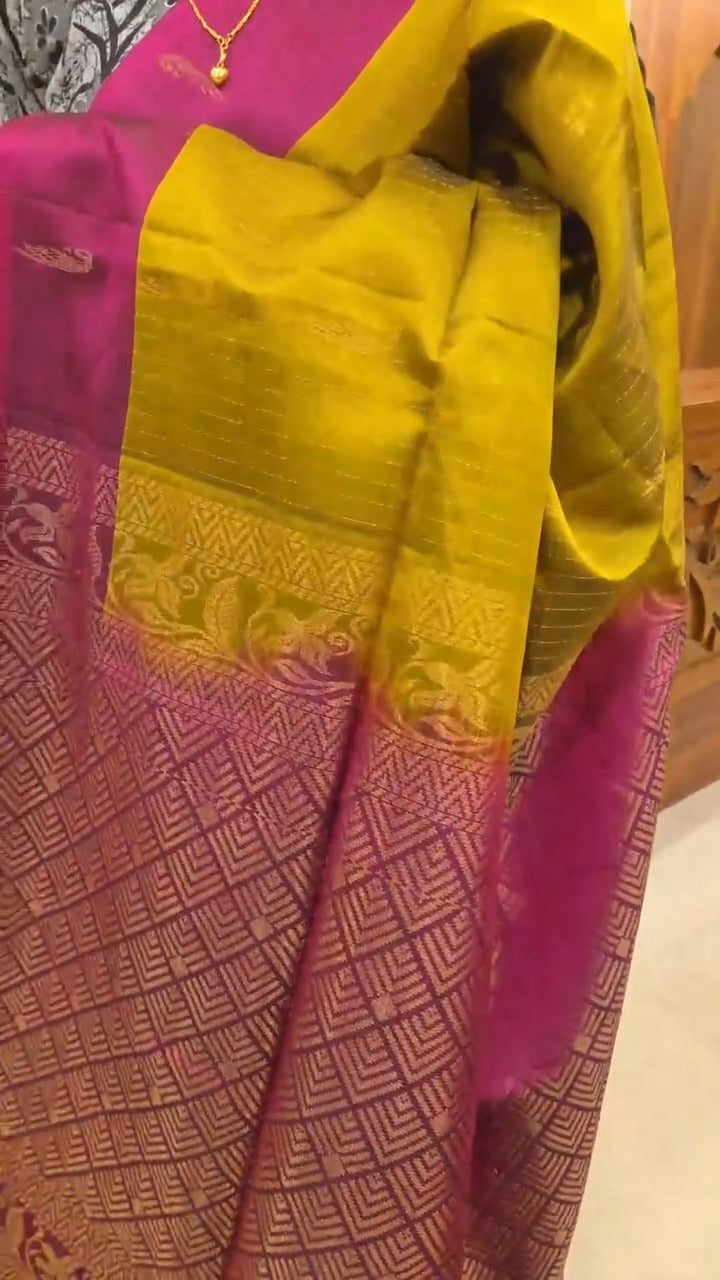 Saree Name - Tulasi Silk Saree

Blouse - Contrast Blouse

Length - ...