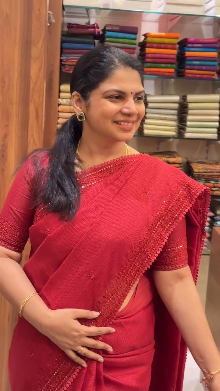 Saree Code - TTDS3129

Saree Name - Kota Saree With Lace Work

Blou...