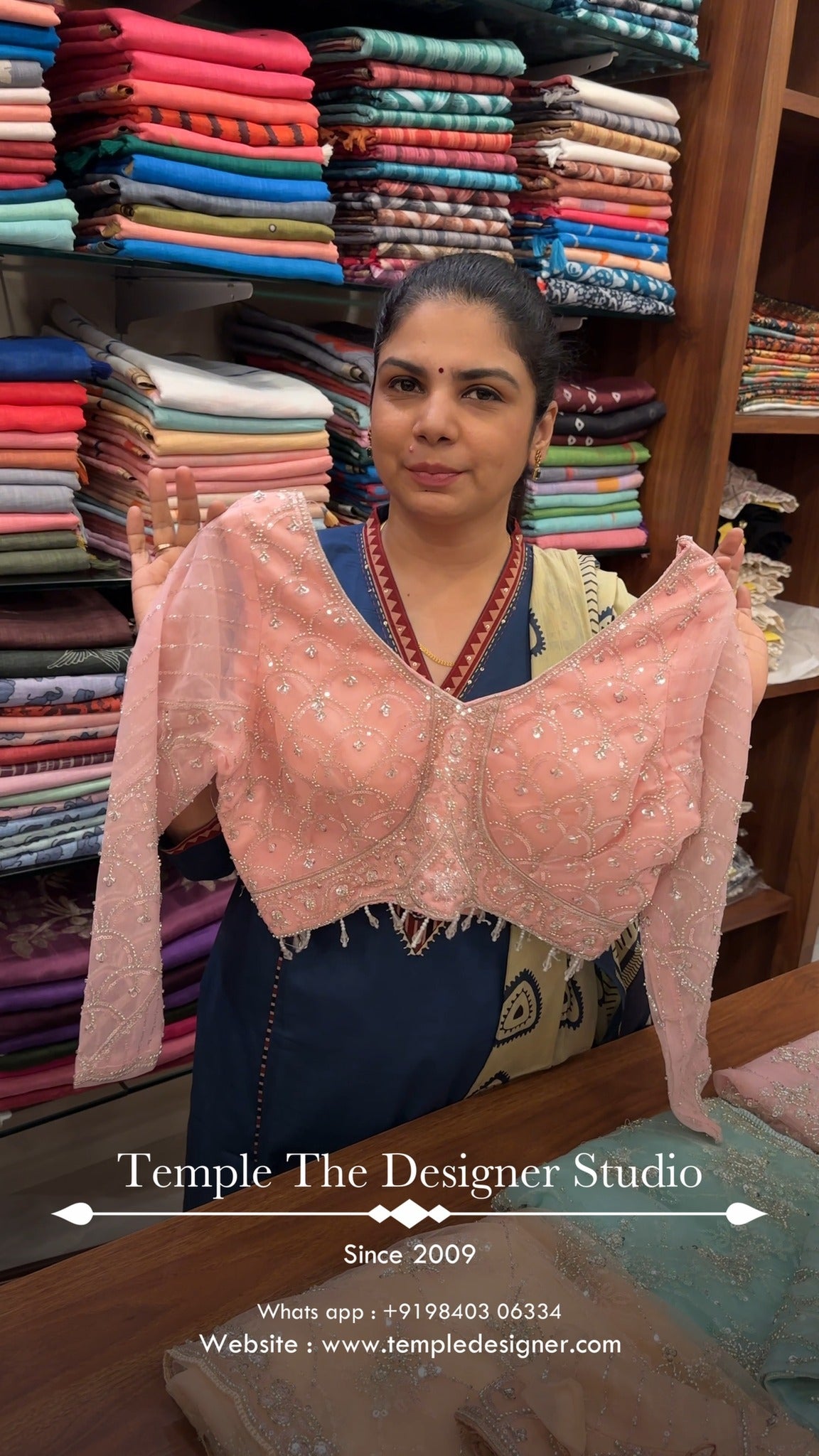 Saree Name - Designer Saree

Blouse - Readymade Work Blouse

Length...
