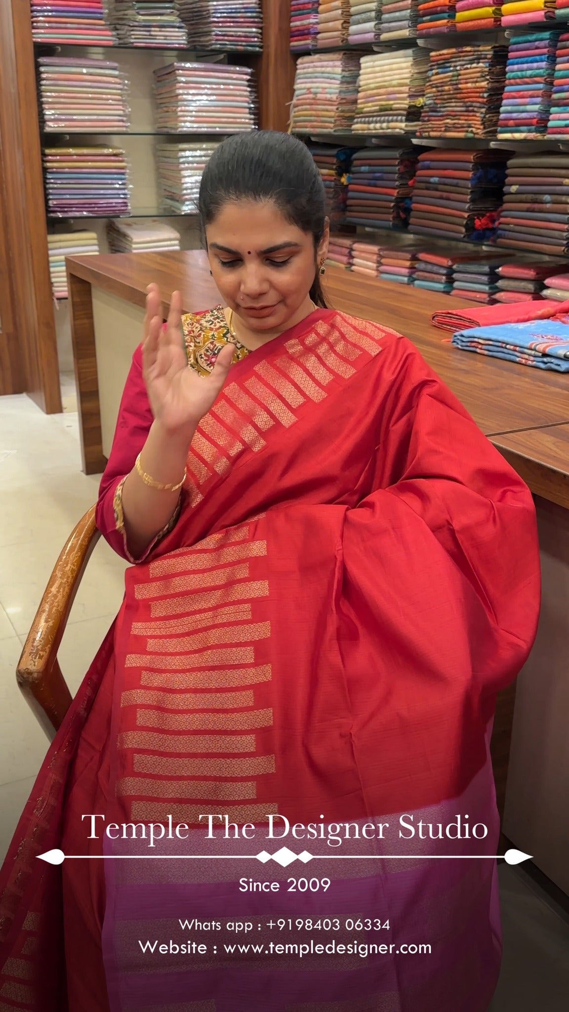 Saree Code - TTDS3208

Saree Name - Uppada Silk Saree

Blouse - Con...