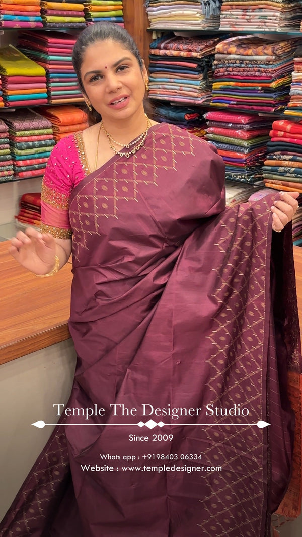 Saree Code - TTDS3238

Saree Name - Uppada Silk Saree

Blouse - Con...