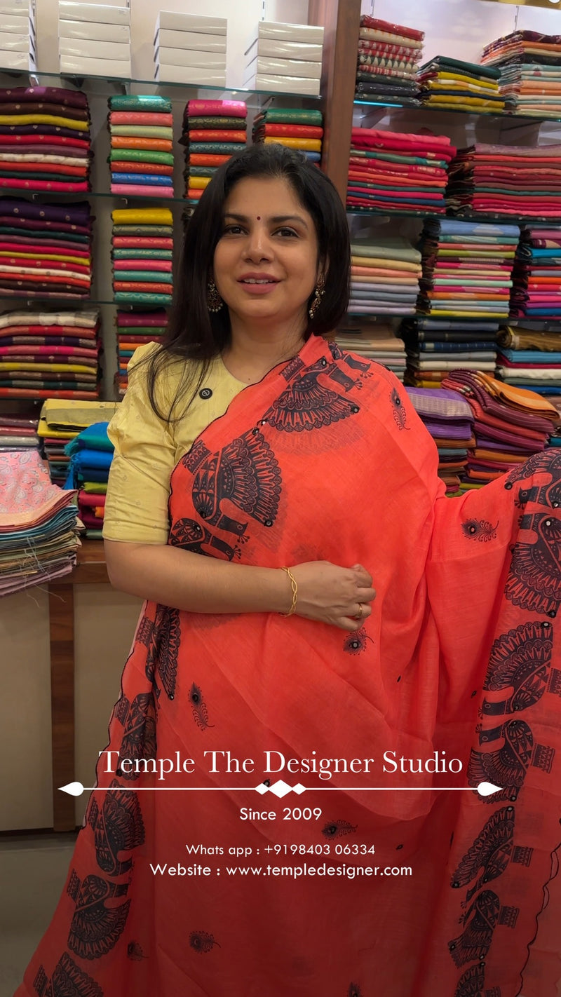 Saree Code - TTDS3243

Saree Name - Linen Cotton Saree

Blouse - Se...