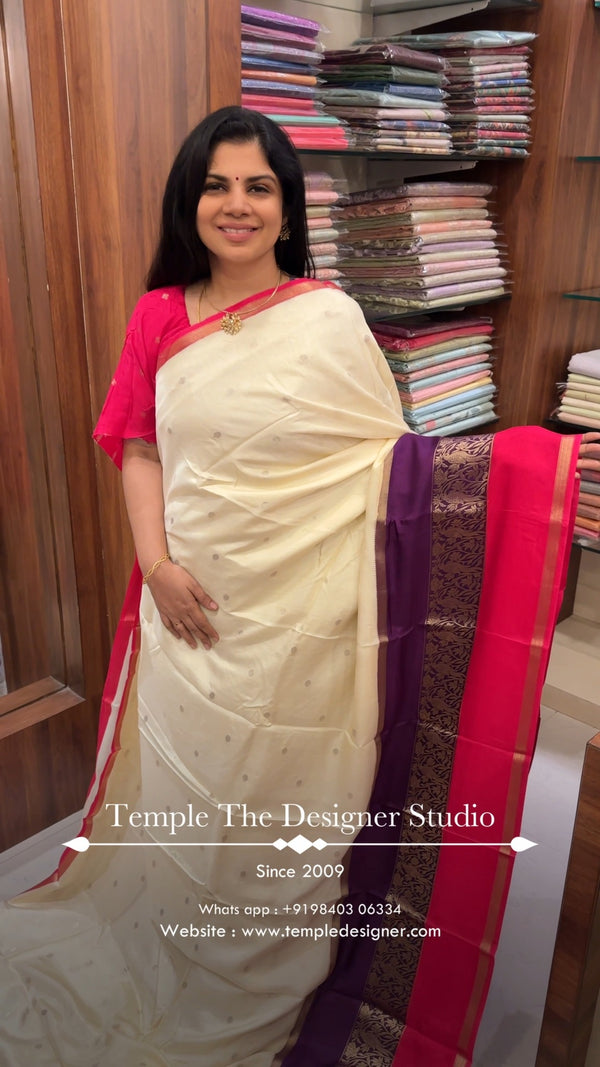 Saree Code - TTDS3172

Saree Name - Semi Mysore Silk Saree

Blouse ...