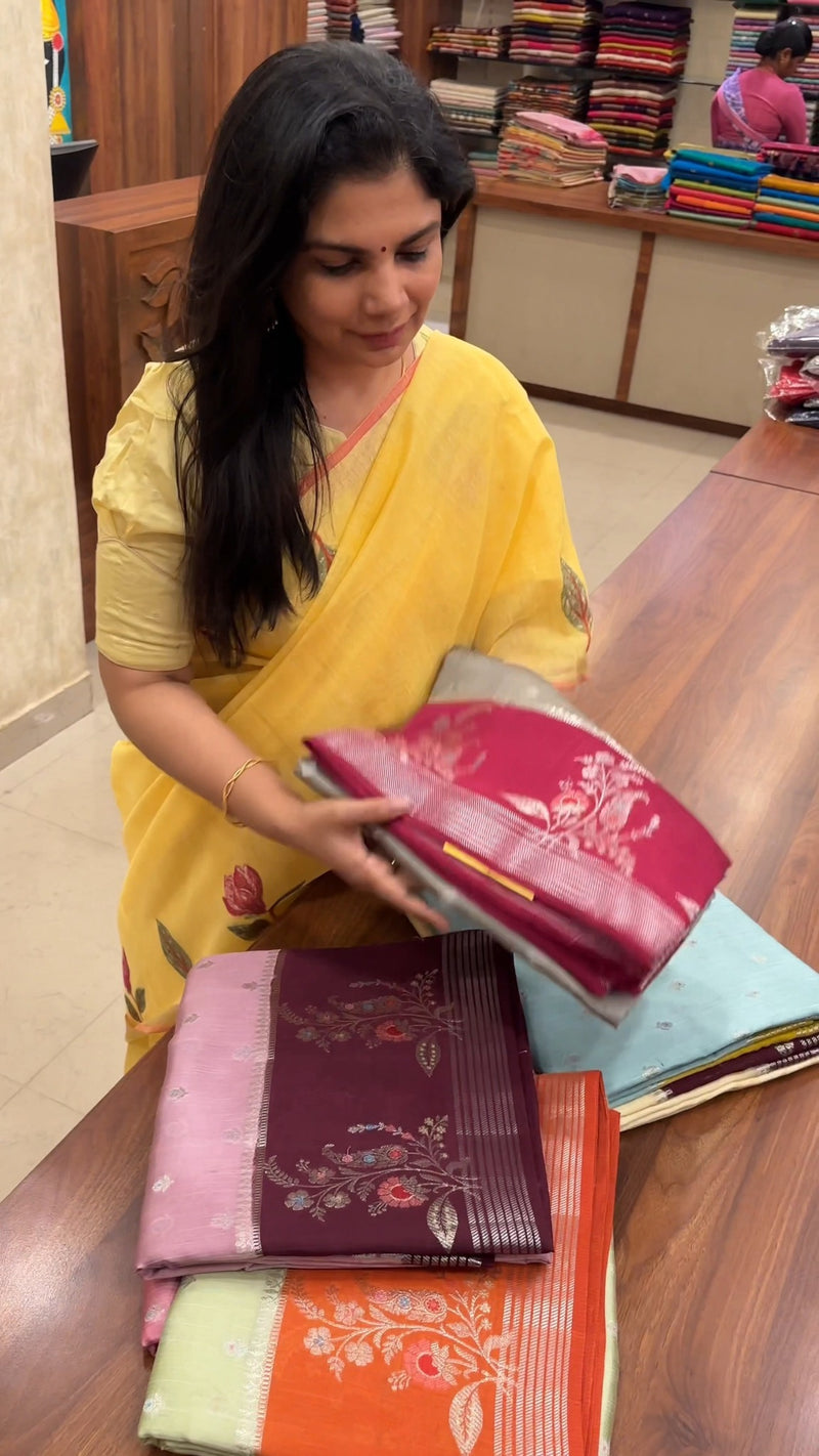 Saree Name - Warm Silk Saree

Blouse - Contrast Blouse

Length - 5m...