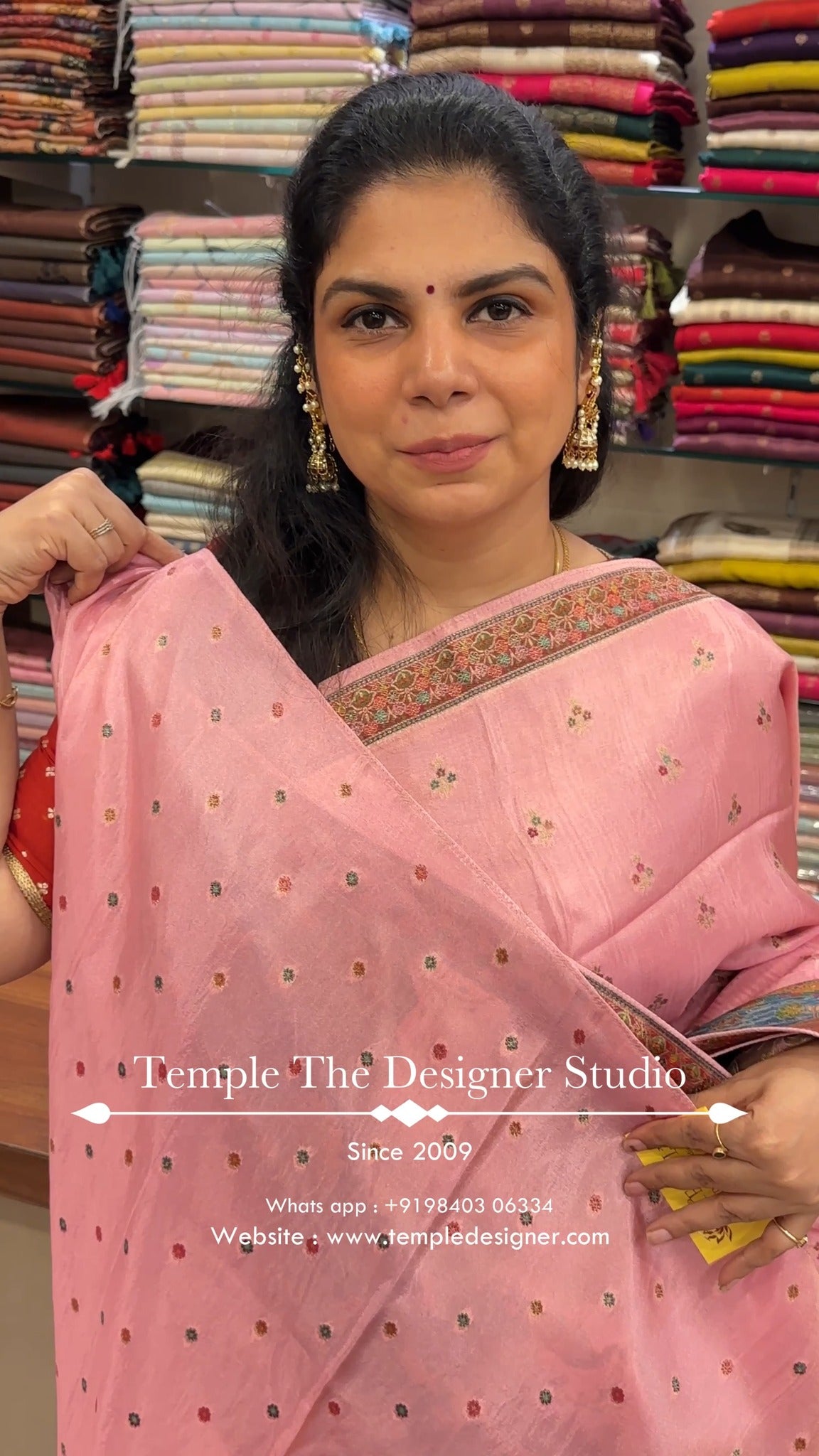 Saree Name - Pashmina silk saree

Blouse - Self Colour Blouse

Leng...