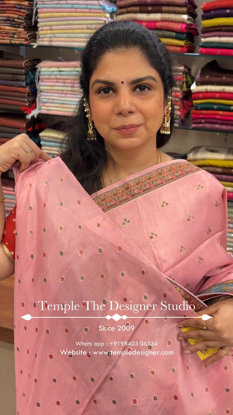 Saree Name - Pashmina silk saree

Blouse - Self Colour Blouse

Leng...