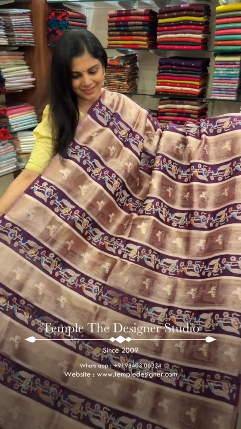Saree Name - Kora Silk Saree

Blouse - Brocade Blouse

Length - 5mt...
