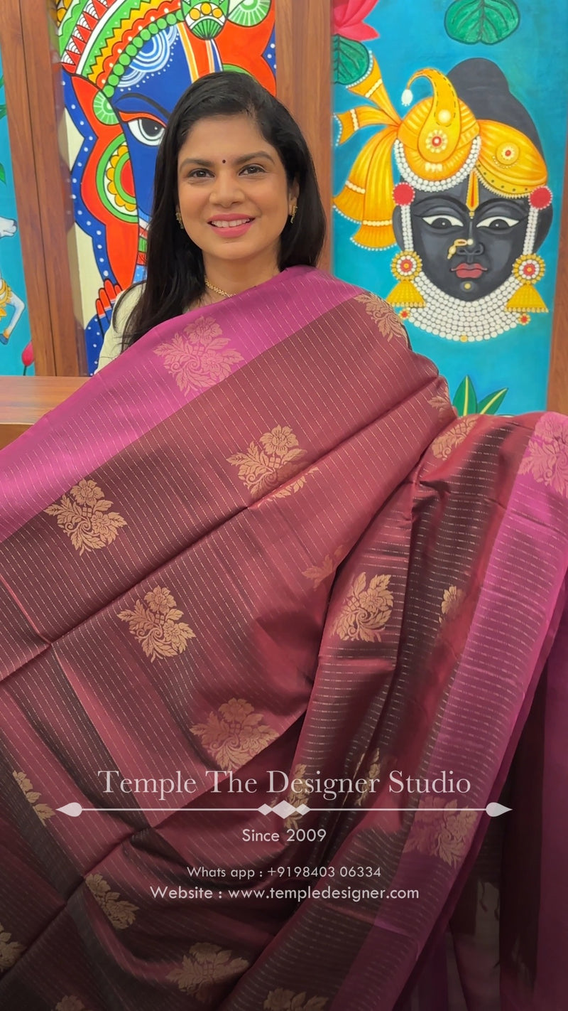 Saree Name - Kanchivaram Silk Saree

Blouse - Contrast Blouse

Leng...