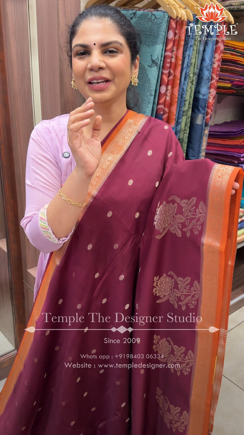 Saree Name - Assam Silk Saree

Blouse - Contrast Blouse

Length - 5...