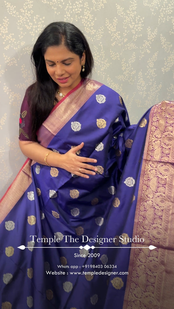 Saree Code - TTDS3260

Saree Name - Gadwal Silk Saree

Blouse - Zar...