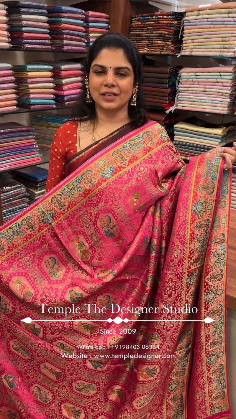 Saree Name - Pashmina silk saree

Blouse - Self Colour Blouse

Leng...