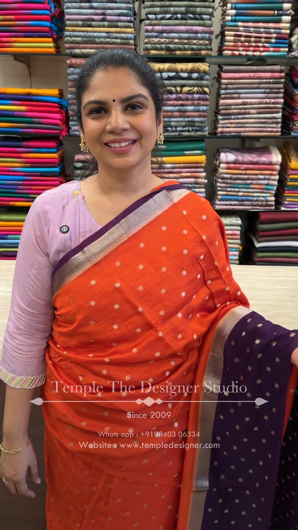 Saree Name - Assam Silk Saree

Blouse - Contrast Blouse

Length - 5...